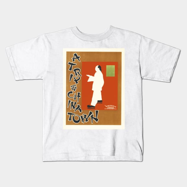 A Trip To China Town London Les Maitres De L' Affiche Librairie Chaix Collection Kids T-Shirt by vintageposters